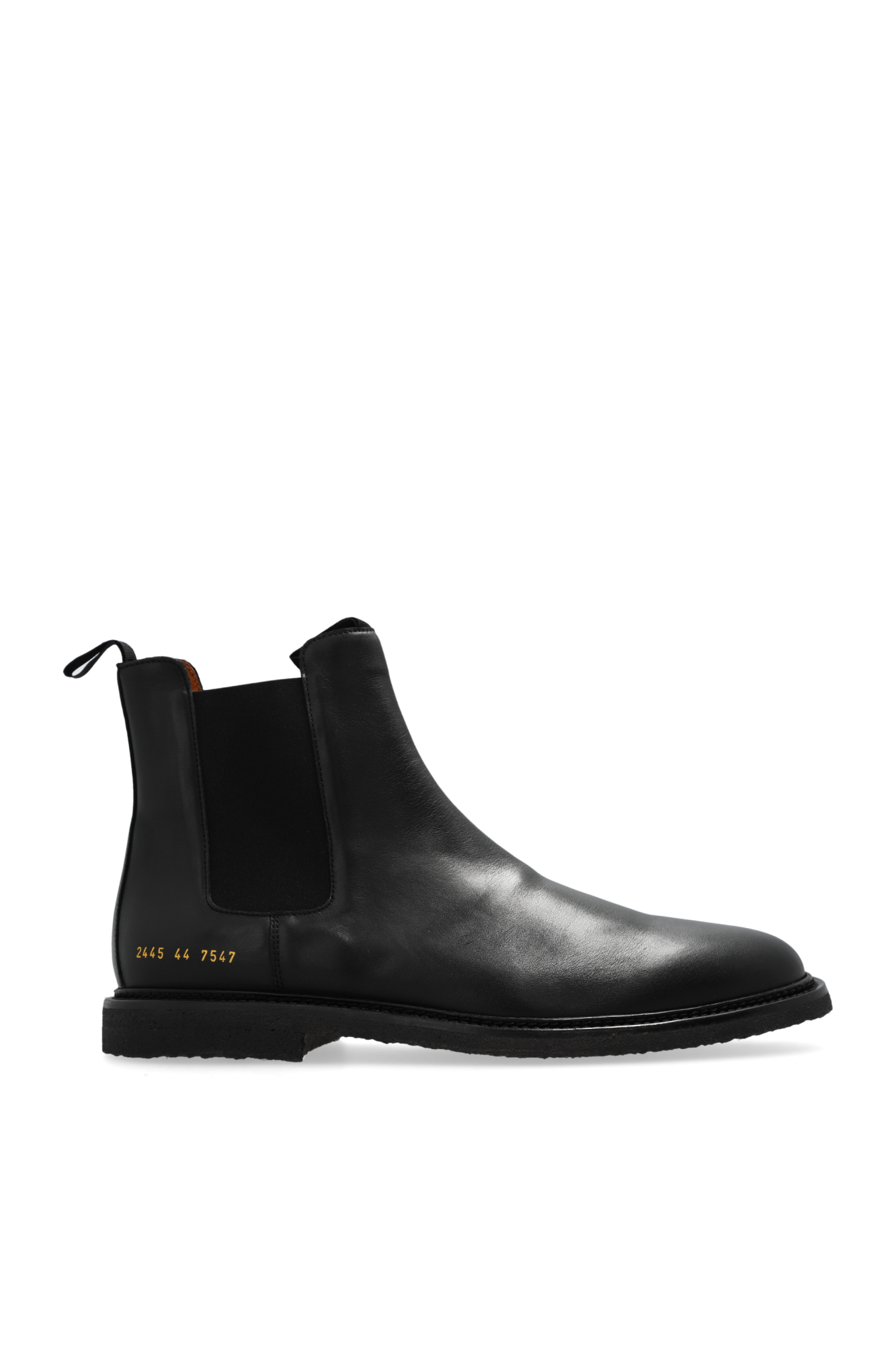 Common projects black leather chelsea boots best sale